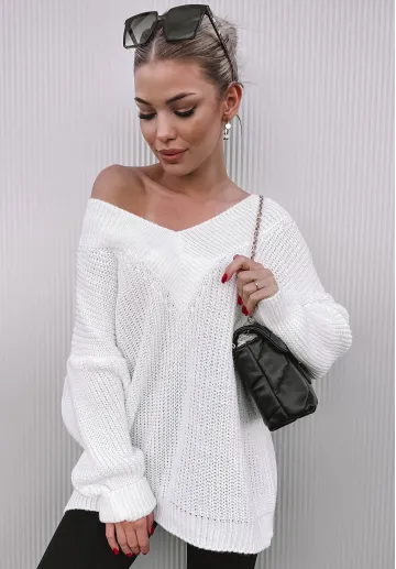 Sweter oversize Mali biały 1