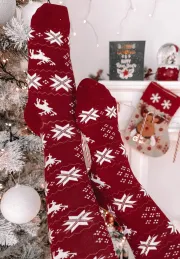 copy of Podkolanówki świąteczne Reindeer czerwone