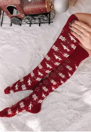 copy of Podkolanówki świąteczne Reindeer czerwone