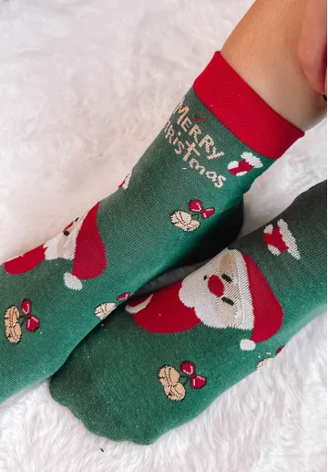 copy of Podkolanówki świąteczne Reindeer czerwone