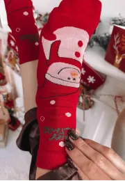 copy of Podkolanówki świąteczne Reindeer czerwone