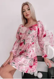 Sukienka-kombinezon Romanello pudrowo różowy 8