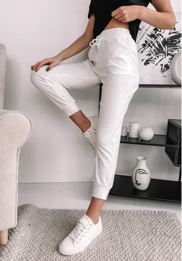 Spodnie dresowe Harper białe 1
