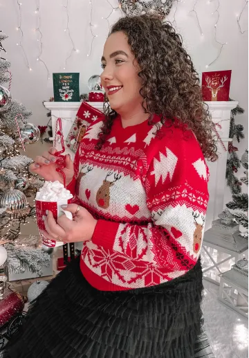 Świąteczny Sweter Snowflake 2