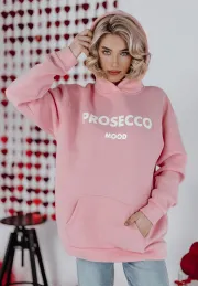 Bluza z kapturem Prosecco różowa 12