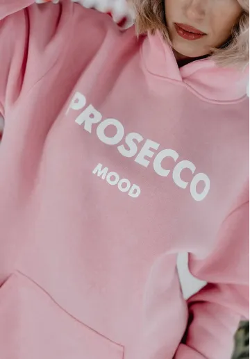 Bluza z kapturem Prosecco różowa 7