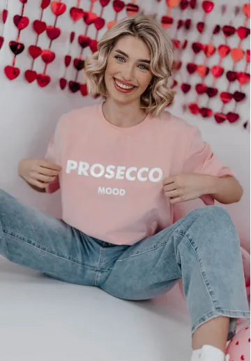 T-shirt z krótkim rękawem Prosecco różowy 6