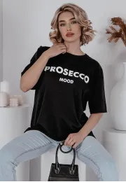 T-shirt z krótkim rękawem Prosecco czarny 3