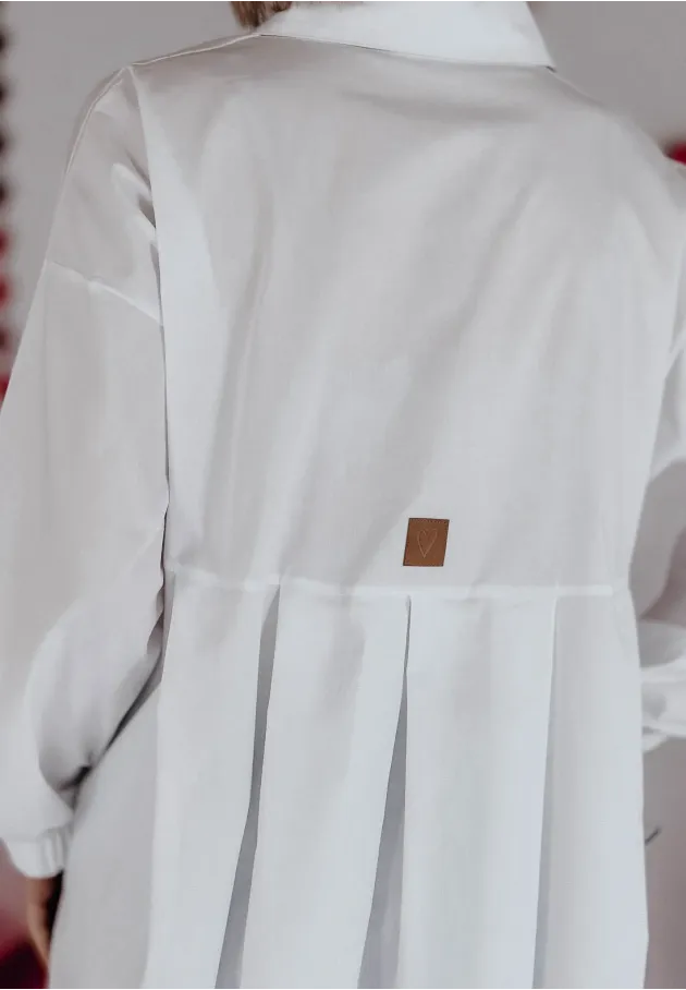 Koszula oversize Unique biała 11