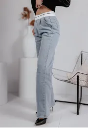 Spodnie jeansowe z wywiniętą talią Angel 2