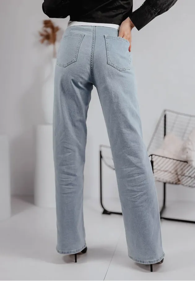 Spodnie jeansowe z wywiniętą talią Angel 3