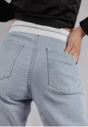 Spodnie jeansowe z wywiniętą talią Angel 6