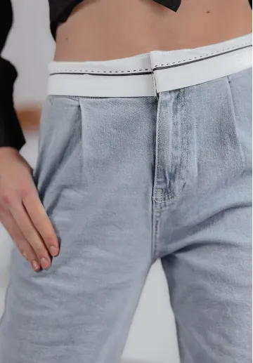 Spodnie jeansowe z wywiniętą talią Angel 5
