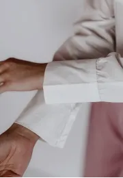 Krótka koszula z krawatem Lyric biała 4