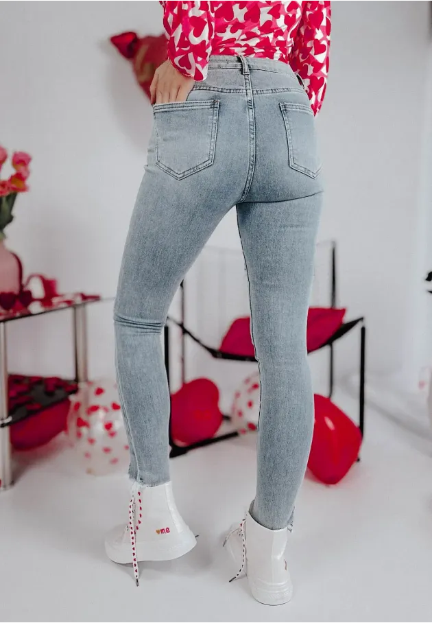 Spodnie jeansowe z sercami Elora 7