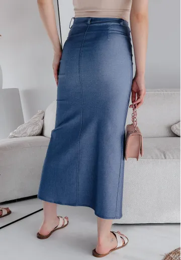 Długa spódnica z guzikami Angelica 4