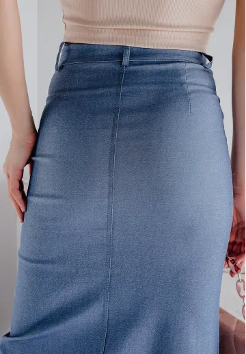Długa spódnica z guzikami Angelica 7