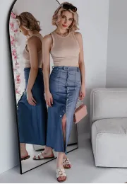 Długa spódnica z guzikami Angelica 2