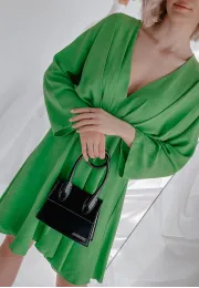Sukienka z długim rękawem Milani zielona 6