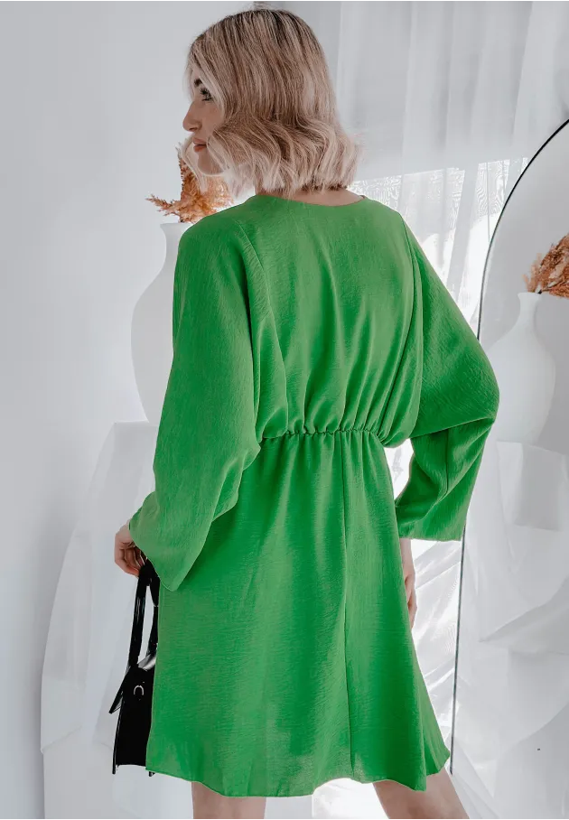 Sukienka z długim rękawem Milani zielona 3