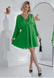 Sukienka z długim rękawem Milani zielona 1