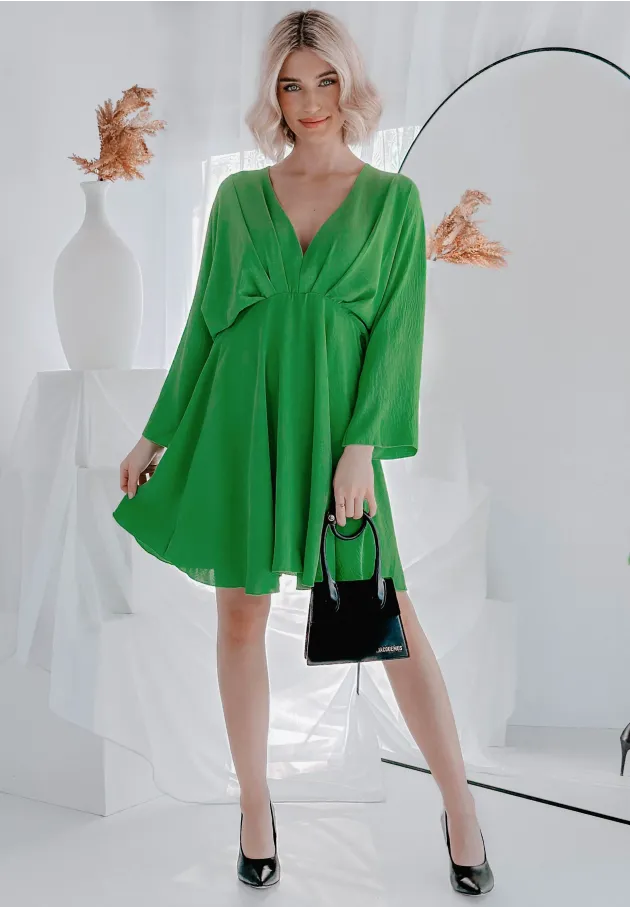 Sukienka z długim rękawem Milani zielona 7