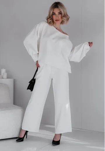 Elegancki komplet Saria biały 1