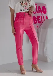 Eleganckie spodnie Visity różowe 6