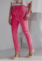 Eleganckie spodnie Visity różowe 1