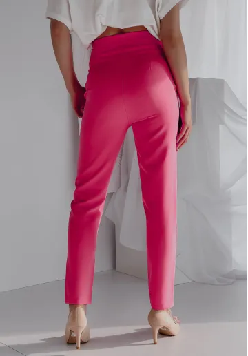 Eleganckie spodnie Visity różowe 3