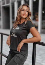 Czarny t-shirt z nadrukiem Espresso 6