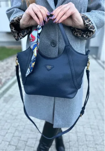 Torebka kuferek  Estelle granatowa1
