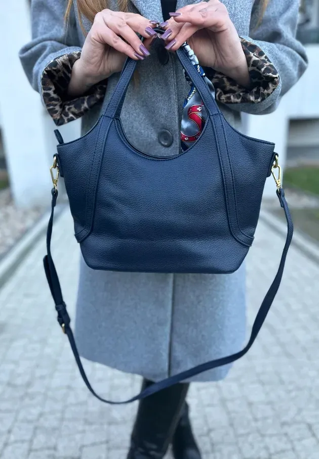 Torebka kuferek  Estelle granatowa 5