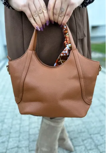 Torebka kuferek Estelle camel 6