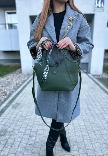 Torebka kuferek Estelle zielona