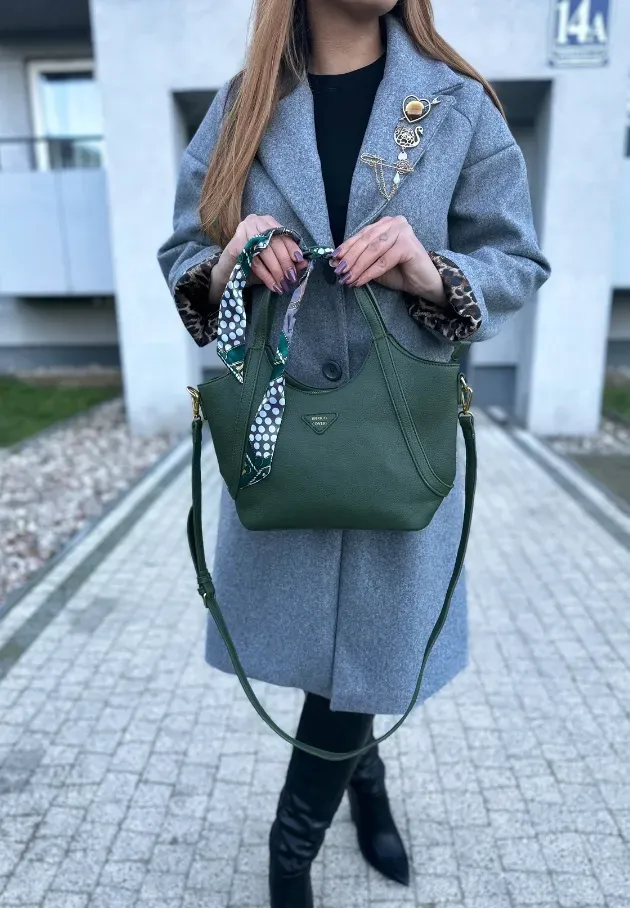 Torebka kuferek Estelle zielona 1