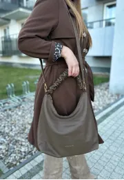 Torebka shopperka Erica brązowa 2