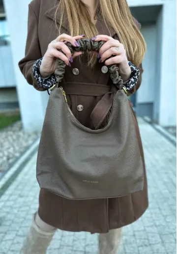 Torebka shopperka Erica brązowa 5