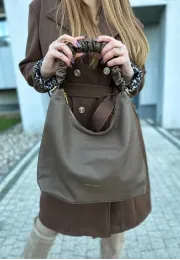 Torebka shopperka Erica brązowa 5