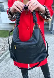 Torebka shopperka Erica czarna