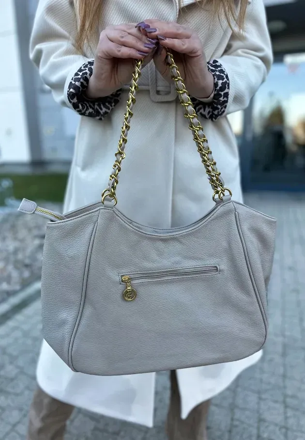 Torebka shopperka Belinda beżowa 4