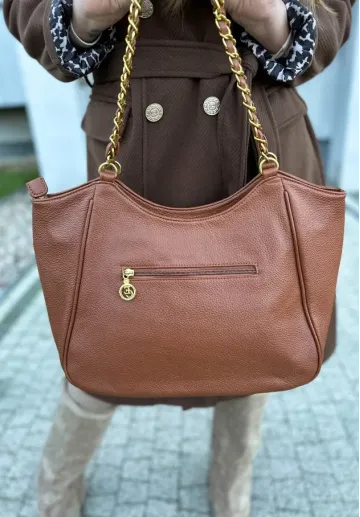 Torebka shopperka Belinda camel 3