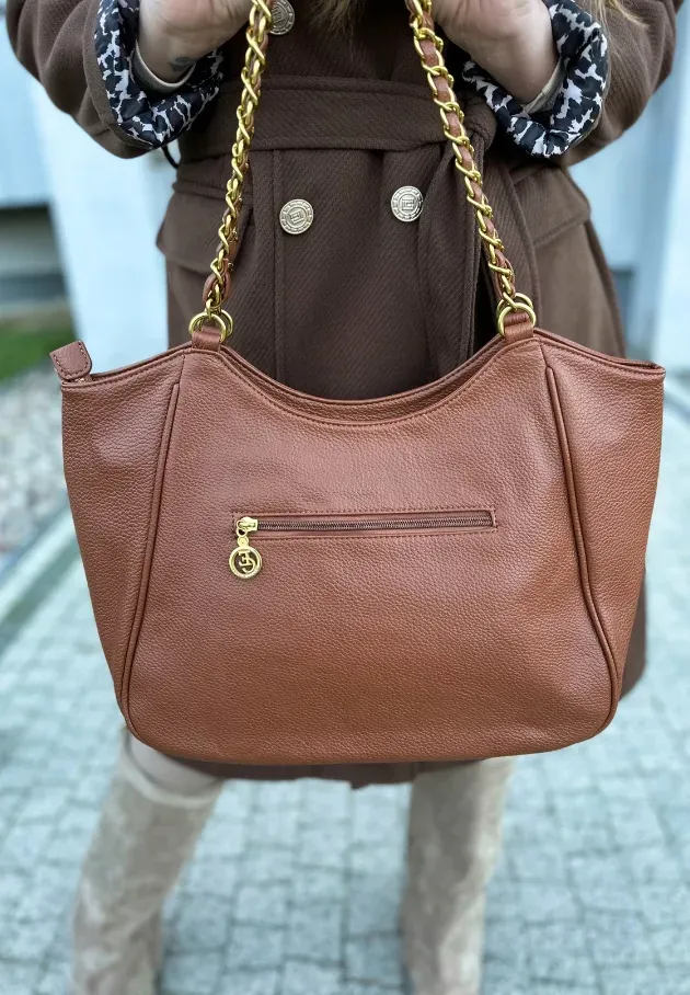 Torebka shopperka Belinda camel 3