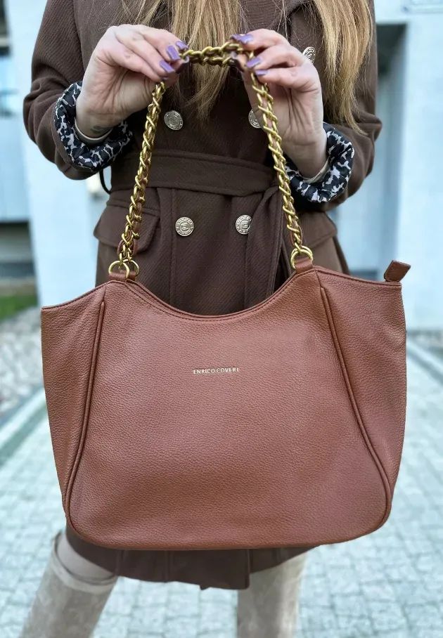 Torebka shopperka Belinda camel 6