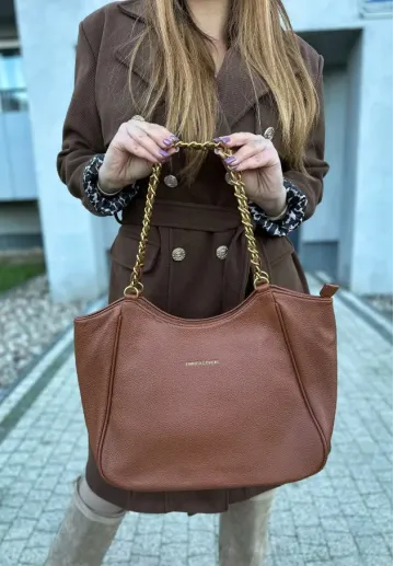 Torebka shopperka Belinda camel 7