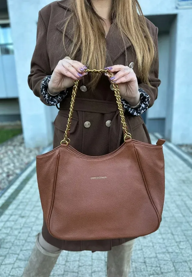 Torebka shopperka Belinda camel 7