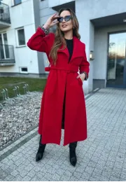 Długi płaszcz Alison czerwony 5
