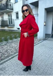 Długi płaszcz Alison czerwony 7
