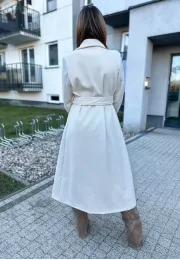 Długi płaszcz Alison ecru 3