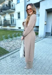 Długi płaszcz Alison beżowy 2